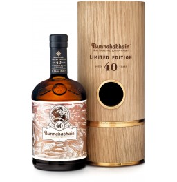 Виски Bunnahabhain Aged 40 years, Limited Edition, wooden tube, 0.7 л