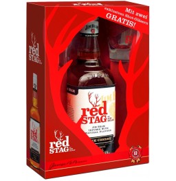 Виски Red Stag "Black Cherry", gift box with 2 glasses, 0.7 л