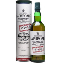Виски "Laphroaig" 10 Years Old Cask Strength, in tube, 0.7 л