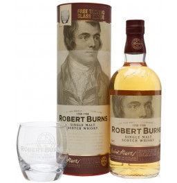 Виски Arran, "Robert Burns" Single Malt, gift box with glass, 0.7 л