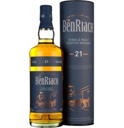 Виски "Benriach" 21 Years Old, in tube, 0.7 л