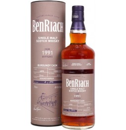 Виски Benriach, "Cask Bottling" Burgundy Cask 26 Years (cask #6898), 1991, in tube, 0.7 л