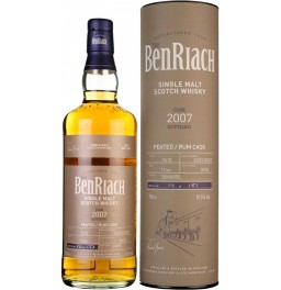Виски Benriach, "Cask Bottling" Peated Rum Cask 11 Years (cask #7610), 2007, in tube, 0.7 л