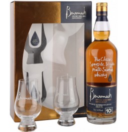 Виски "Benromach" 10 Years Old, gift box with 2 glasses, 0.7 л