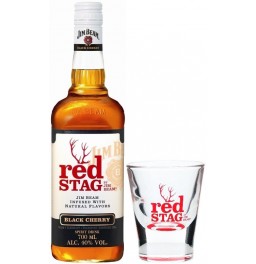 Виски Red Stag "Black Cherry" with glass, 0.7 л