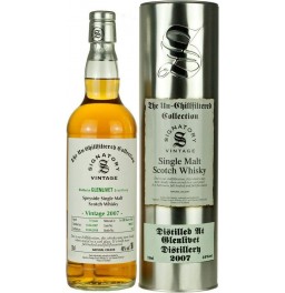 Виски Signatory Vintage, "The Un-Chillfiltered Collection" Glenlivet 10 Years, 2007, metal tube, 0.7 л