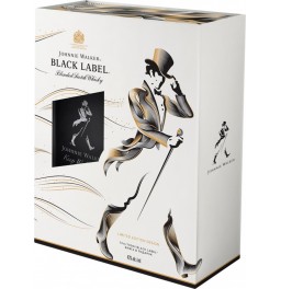 Виски "Black Label", gift box with flask and funnel, 0.7 л