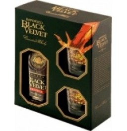 Виски Black Velvet Reserve 8 years, gift box with 2 glasses, 0.7 л