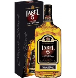 Виски Finest Blended Scotch Whisky "Label 5", gift box, 0.7 л