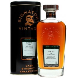 Виски Signatory Vintage, "Cask Strength Collection" Glenlivet 30 Years Old, 1981, metal tube, 0.7 л