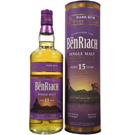 Виски Benriach, Dark Rum Wood Finish 15 years old, in tube, 0.7 л