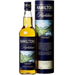 Виски "Hamiltons" Highland Single Malt, in tube, 0.7 л
