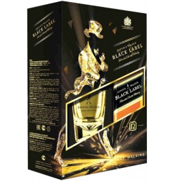 Виски "Black Label", gift box with glass, 0.7 л
