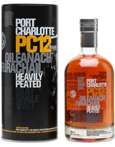 Виски Bruichladdich, "Port Charlotte" PC12 Oileanach Furachail, in tube, 0.7 л