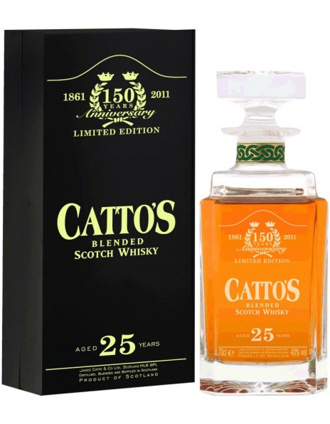 Виски Cattos, 25 Years Old, gift box, 0.7 л