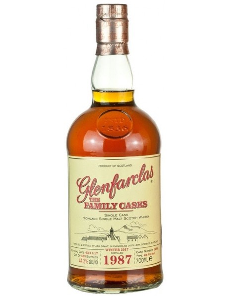 Виски Glenfarclas 1987 "Family Casks" (44,3%), 0.7 л