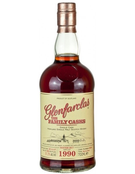 Виски Glenfarclas 1990 "Family Casks" (51,2%), 0.7 л