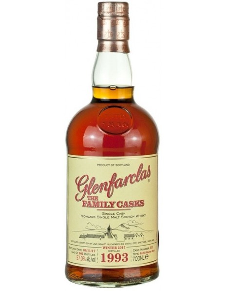 Виски Glenfarclas 1993 "Family Casks" (57%), 0.7 л