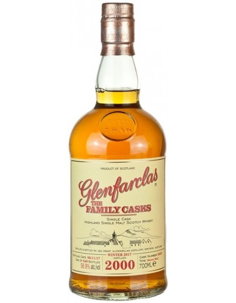 Виски Glenfarclas 2000 "Family Casks" (56,9%), 0.7 л