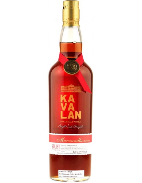 Виски Kavalan, "Solist" Manzanilla Single Cask (58,6%), 0.75 л