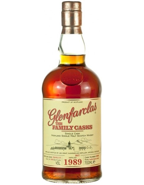Виски Glenfarclas 1989 "Family Casks" (52,4%), 0.7 л