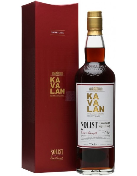 Виски Kavalan, "Solist" Sherry Cask (59,4%), gift box, 0.7 л