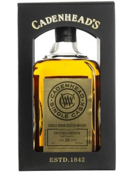 Виски Cadenhead, "Invergordon" 26 Years Old, 1991, gift box, 0.7 л