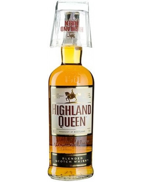 Виски "Highland Queen" 3 Years Old, with glass, 1 л