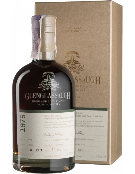 Виски Glenglassaugh, "Rare Cask Releases" 41 Years (cask #1227-1), 1975, gift box, 0.7 л