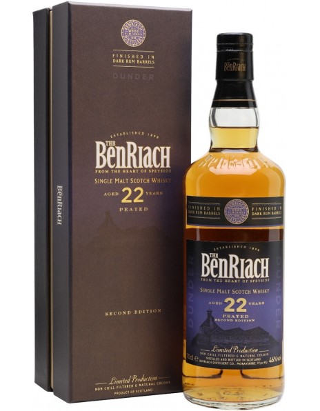 Виски Benriach, "Dunder" Peated 22 Years Old, gift box, 0.7 л