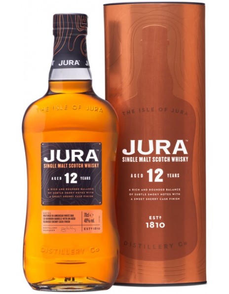 Виски "Jura" 12 Years Old, in tube, 0.7 л