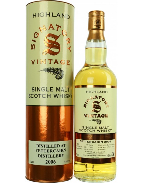 Виски Signatory Vintage, "86 Proof Collection" Fettercairn 11 Years, 2006, metal tube, 0.7 л