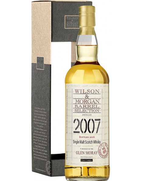 Виски Wilson &amp; Morgan, "Glen Moray" 1st Fill Bourbon Barrel, 2007, gift box, 0.7 л