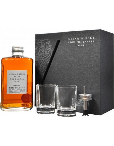 Виски "Nikka" From The Barrel, gift set with 2 glasses &amp; pourer, 0.5 л