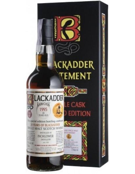 Виски Blackadder, "Raw Cask" Inchgower 20 Years Old, 1995, gift box, 0.7 л