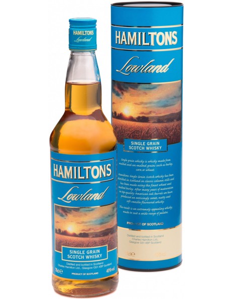 Виски "Hamiltons" Lowland Single Grain, in tube, 0.7 л