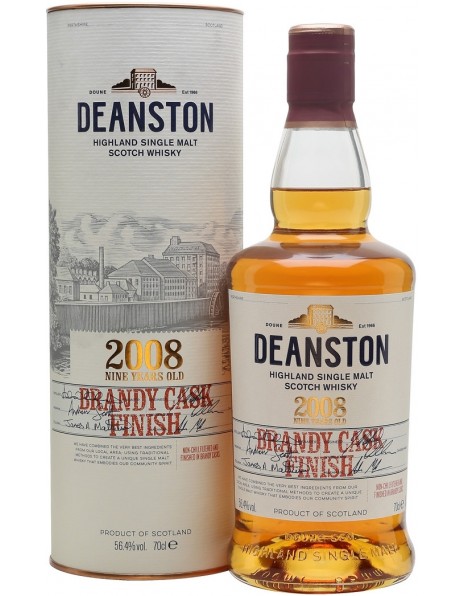 Виски "Deanston" Brandy Cask Finish, 2008, gift box, 0.7 л