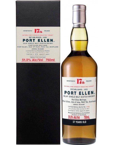 Виски "Port Ellen" 37 Years Old, 17th Release, gift box, 0.7 л