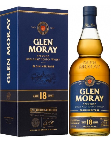 Виски "Glen Moray" 18 years, gift box, 0.7 л
