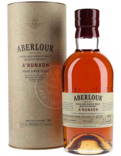 Виски Aberlour "A'bunadh", Batch 63, in tube, 0.7 л