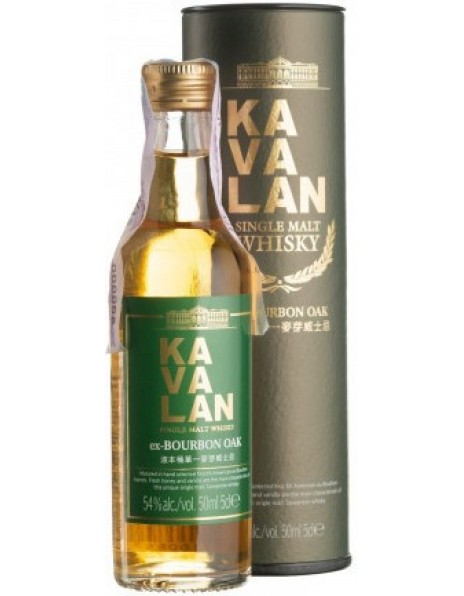 Виски Kavalan, "Solist" Ex-Bourbon Cask (54%), gift box, 50 мл