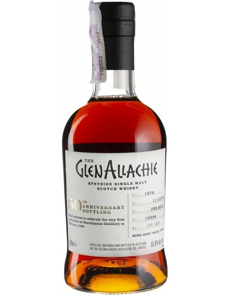 Виски "GlenAllachie" 39 Years Old Cask №10296, 1978, 0.5 л