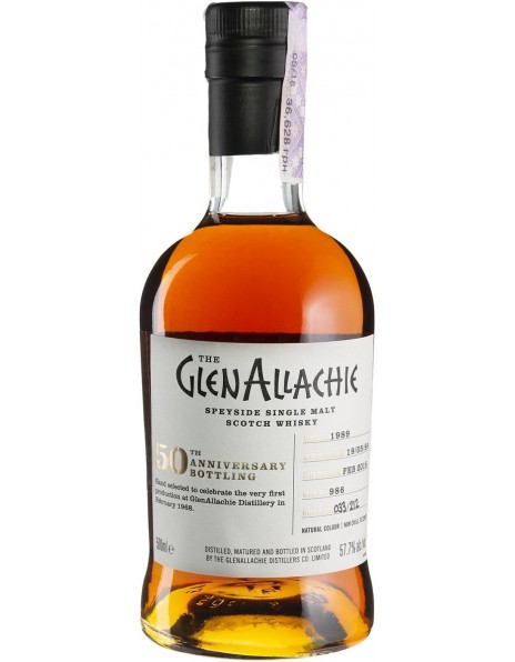 Виски "GlenAllachie" 28 Years Old Cask №986, 1989, 0.5 л