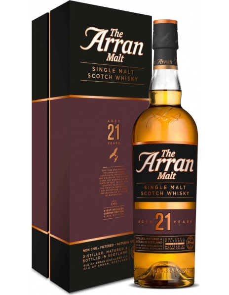 Виски "Arran" 21 Years Old, gift box, 0.7 л
