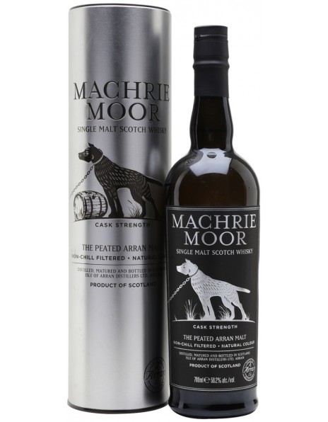 Виски "Machrie Moor" Cask Strength (56,2%), in tube, 0.7 л