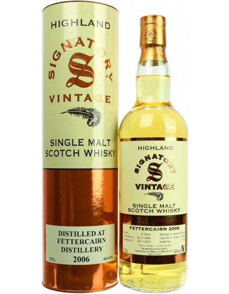 Виски Signatory Vintage, "86 Proof Collection" Fettercairn 12 Years, 2006, in tube, 0.7 л