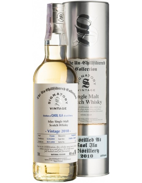 Виски Signatory Vintage, "The Un-Chillfiltered Collection" Caol Ila 8 Years, 2010, in tube, 0.7 л