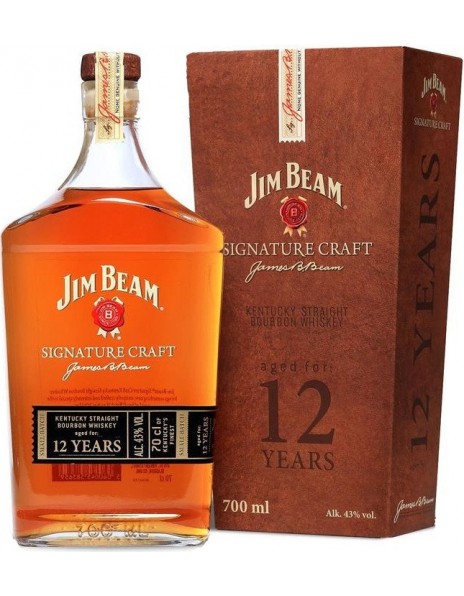 Виски Jim Beam, "Signature Craft", 12 Years Old, gift box, 0.7 л