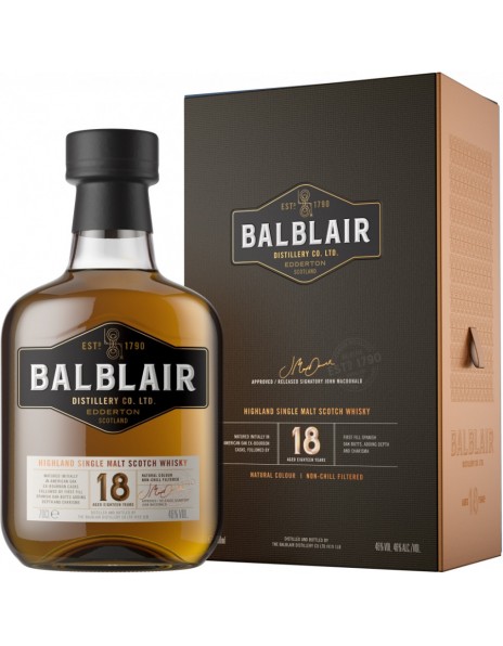 Виски "Balblair", 18 Years, gift box, 0.7 л