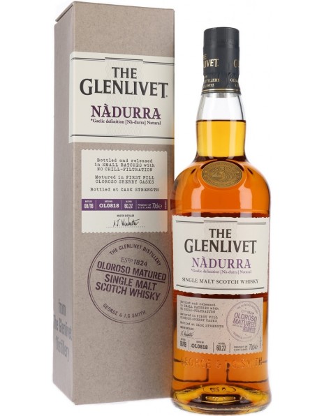 Виски Glenlivet, "Nadurra" Oloroso Matured (60,2%), gift box, 0.7 л